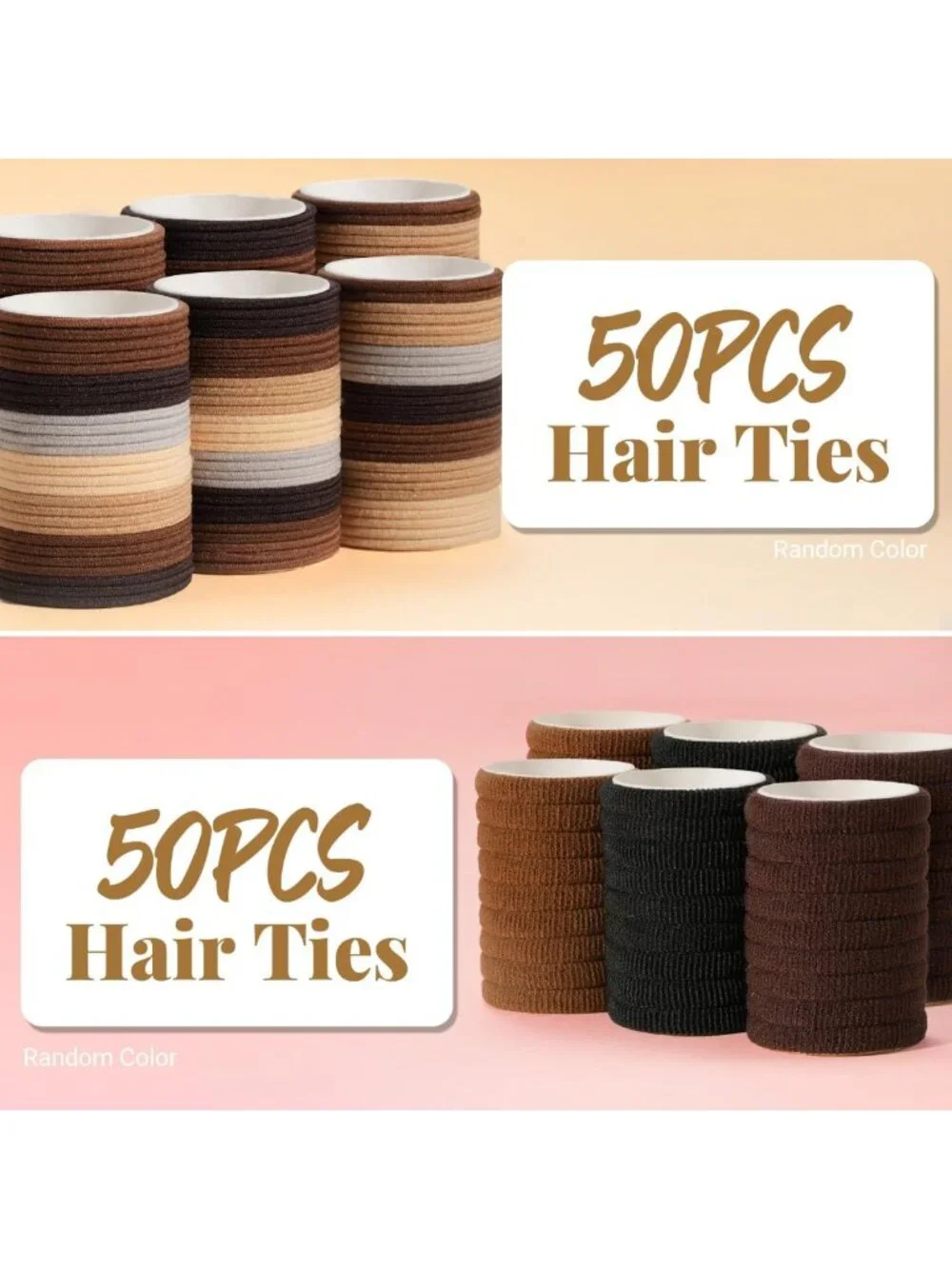 822PCS Hair Accessories Set for Girls - Elastic Hair Ties, Neutral Clips & Tools